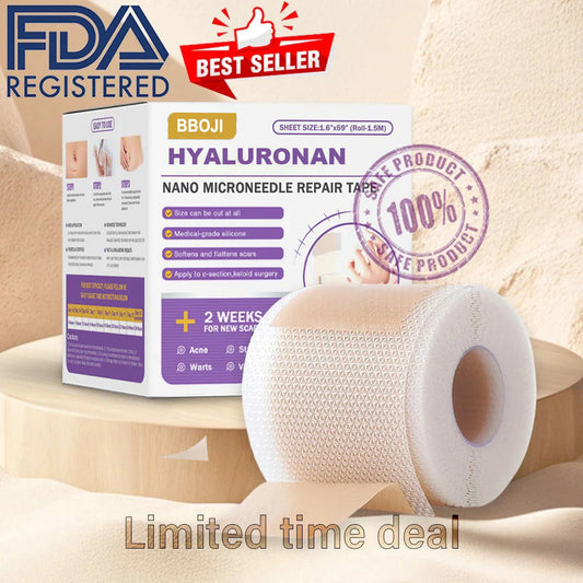 ✅Official Store |  MOVTURE® Hyaluronan Nano Microneedle Repair Tape🏥(Treatment of old and new scars, reduction of surgical scars, stretch marks, keloids, acne, burns, warts, dermatomes and varicose veins)★