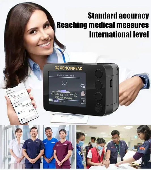 XENONPEAK™ Advanced Non-Invasive Glucose Monitor-99.9% Accuracy + Exclusive Gift ✅TGA Approved